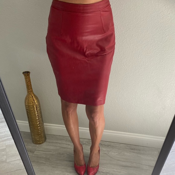 Handmade super soft leather skirt size s - Picture 7 of 7